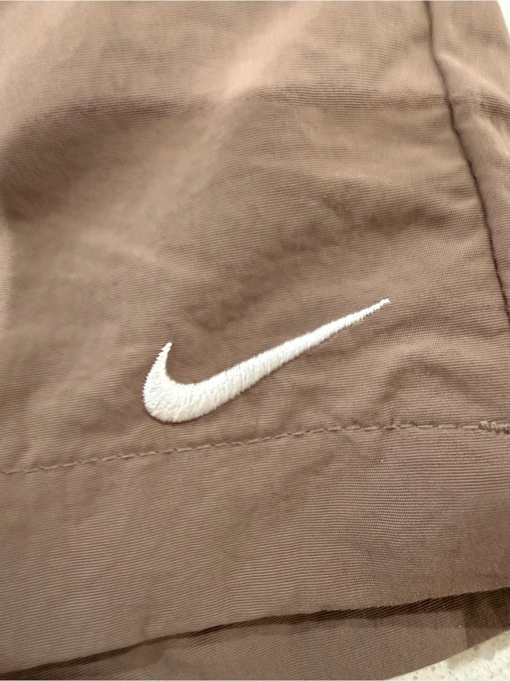 Nike Brown Athletic Shorts with Elastic Waist
